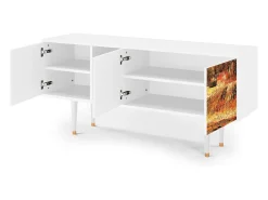 Mueble de TV - 150х69х41 cm - T5 - The Banks, Branco^ Móvel De Tv