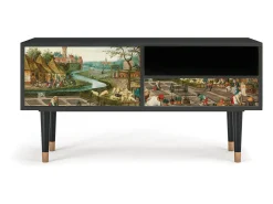 Móvel De Tv| Mueble de TV - 115х59х48 cm - T3 - The Younger - Spring, Antracite Cinza antracite