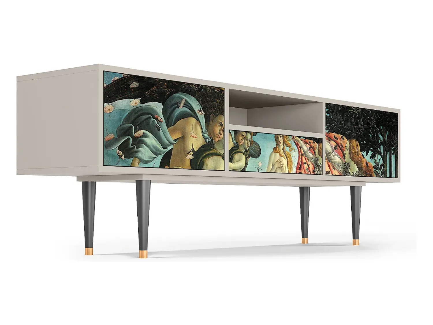 Mueble de TV - 170х59х41 cm - T6 - The Birth of Venus, Areia^ Móvel De Tv