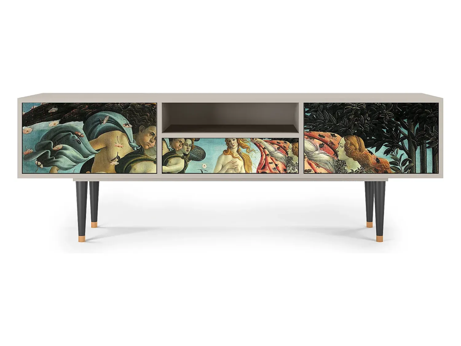 Mueble de TV - 170х59х41 cm - T6 - The Birth of Venus, Areia^ Móvel De Tv