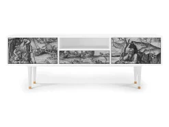 Sale Mueble de TV - 170х59х41 cm - T6 - The Temptation, Branco Bege
