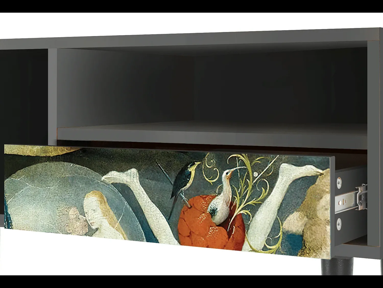 Clearance Mueble de TV - 115х59х48 cm - T3 - The Garden Of by Bosch, Antracite Cinza antracite