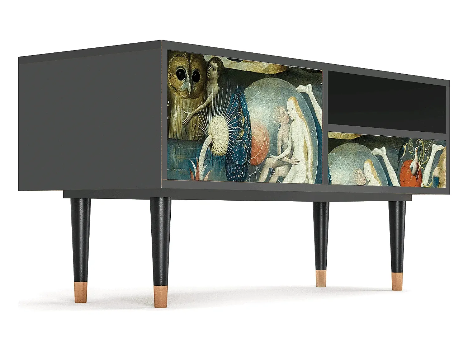 Clearance Mueble de TV - 115х59х48 cm - T3 - The Garden Of by Bosch, Antracite Cinza antracite