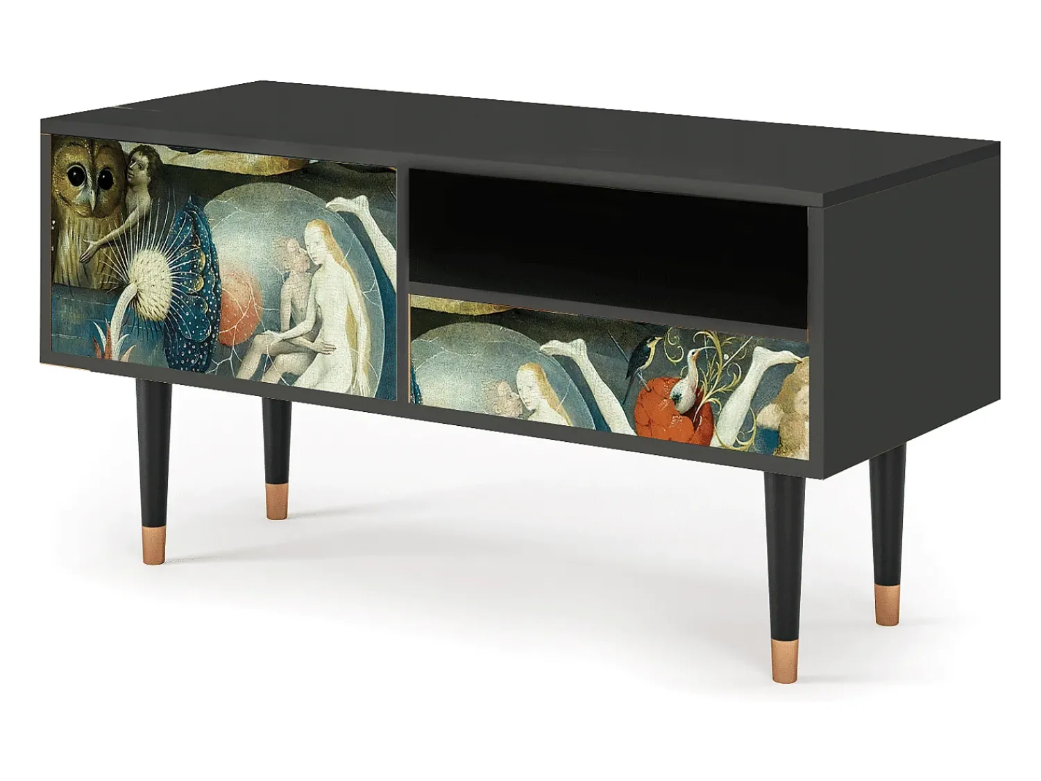 Clearance Mueble de TV - 115х59х48 cm - T3 - The Garden Of by Bosch, Antracite Cinza antracite