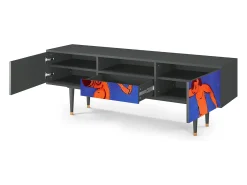 Móvel De Tv* Mueble de TV - 170х59х41 cm - T6 - The Dance by Matisse , Antracite Cinza antracite