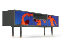 Móvel De Tv* Mueble de TV - 170х59х41 cm - T6 - The Dance by Matisse , Antracite Cinza antracite