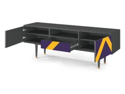 Mueble de TV - 170х59х41 cm - T6 - The Brightest Way, Antracite^ Móvel De Tv