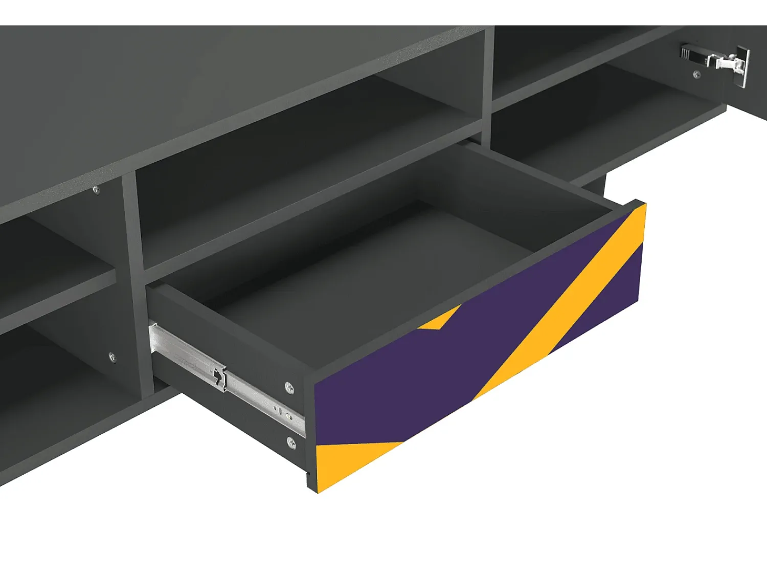 Mueble de TV - 170х59х41 cm - T6 - The Brightest Way, Antracite^ Móvel De Tv
