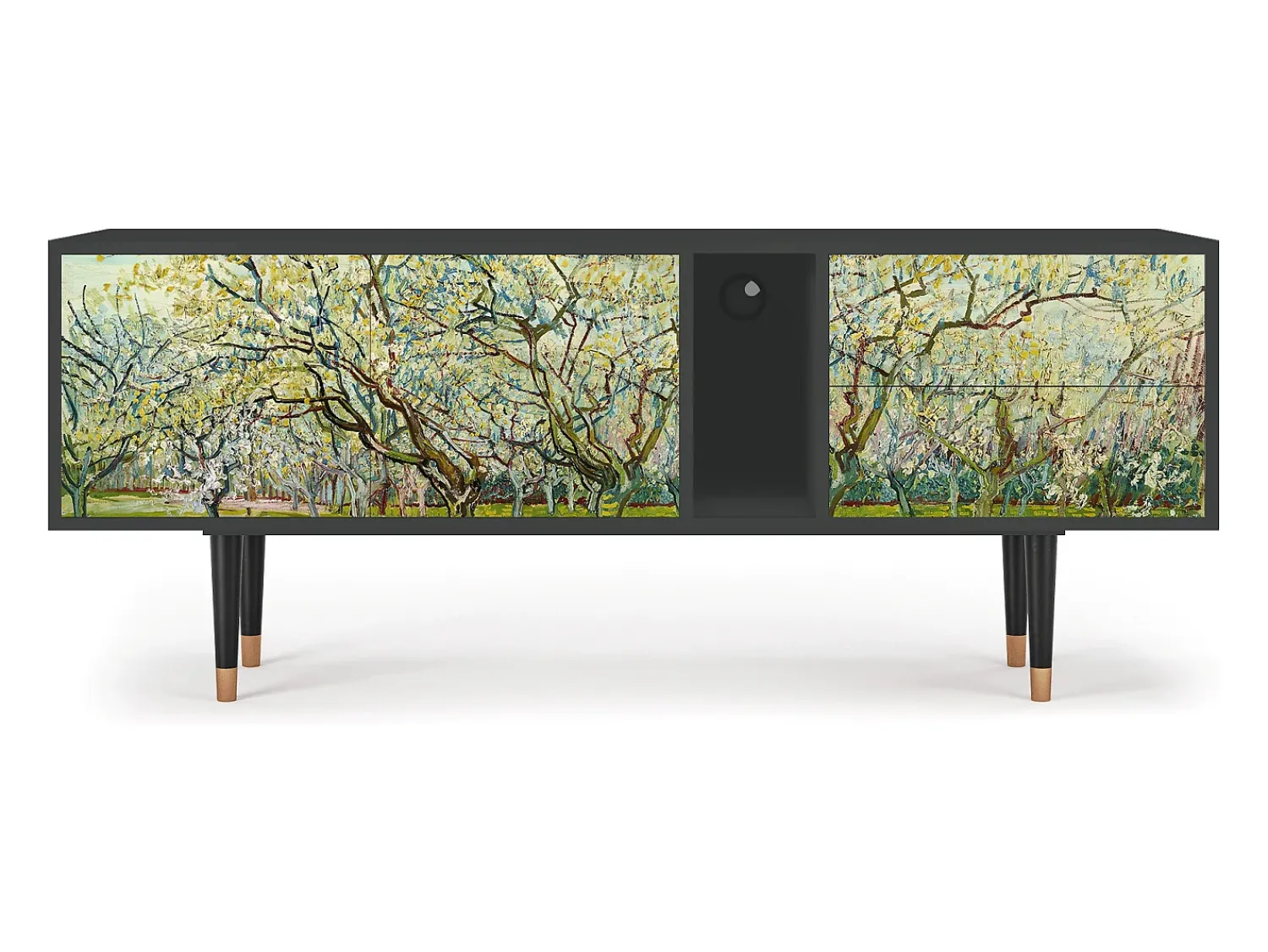 Sale Mueble de TV - 170х69х48 cm - T1 - The Branco Orchard, Antracite Cinza antracite