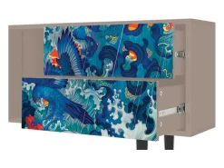 Mueble de TV - 170х69х48 cm - T1 - The Girl - James Jean, Latte^ Móvel De Tv