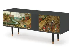 Clearance Mueble de TV - 170х69х48 cm - T1 - The Younger - Spring, Antracite Cinza antracite