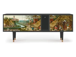 Clearance Mueble de TV - 170х69х48 cm - T1 - The Younger - Spring, Antracite Cinza antracite