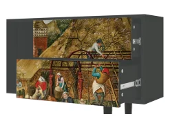 Clearance Mueble de TV - 170х69х48 cm - T1 - The Younger - Spring, Antracite Cinza antracite