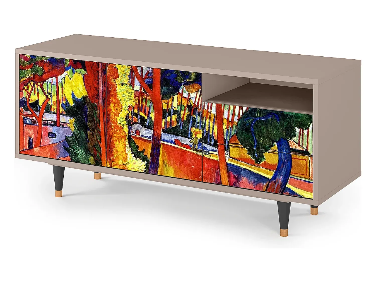 Mueble de TV - 125х56х41 cm - T7 - The Turning Road, Latte^ Móvel De Tv