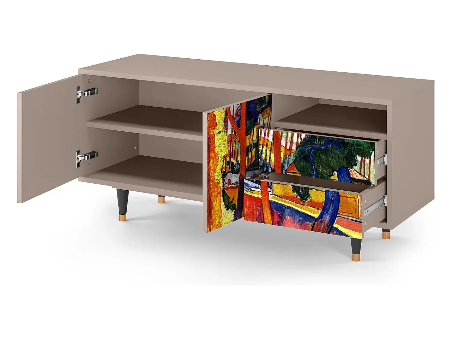 Mueble de TV - 125х56х41 cm - T7 - The Turning Road, Latte^ Móvel De Tv