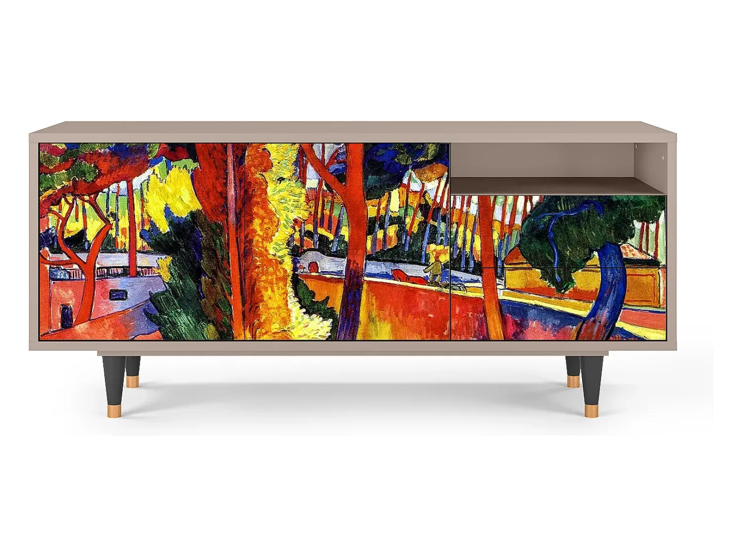 Mueble de TV - 125х56х41 cm - T7 - The Turning Road, Latte^ Móvel De Tv