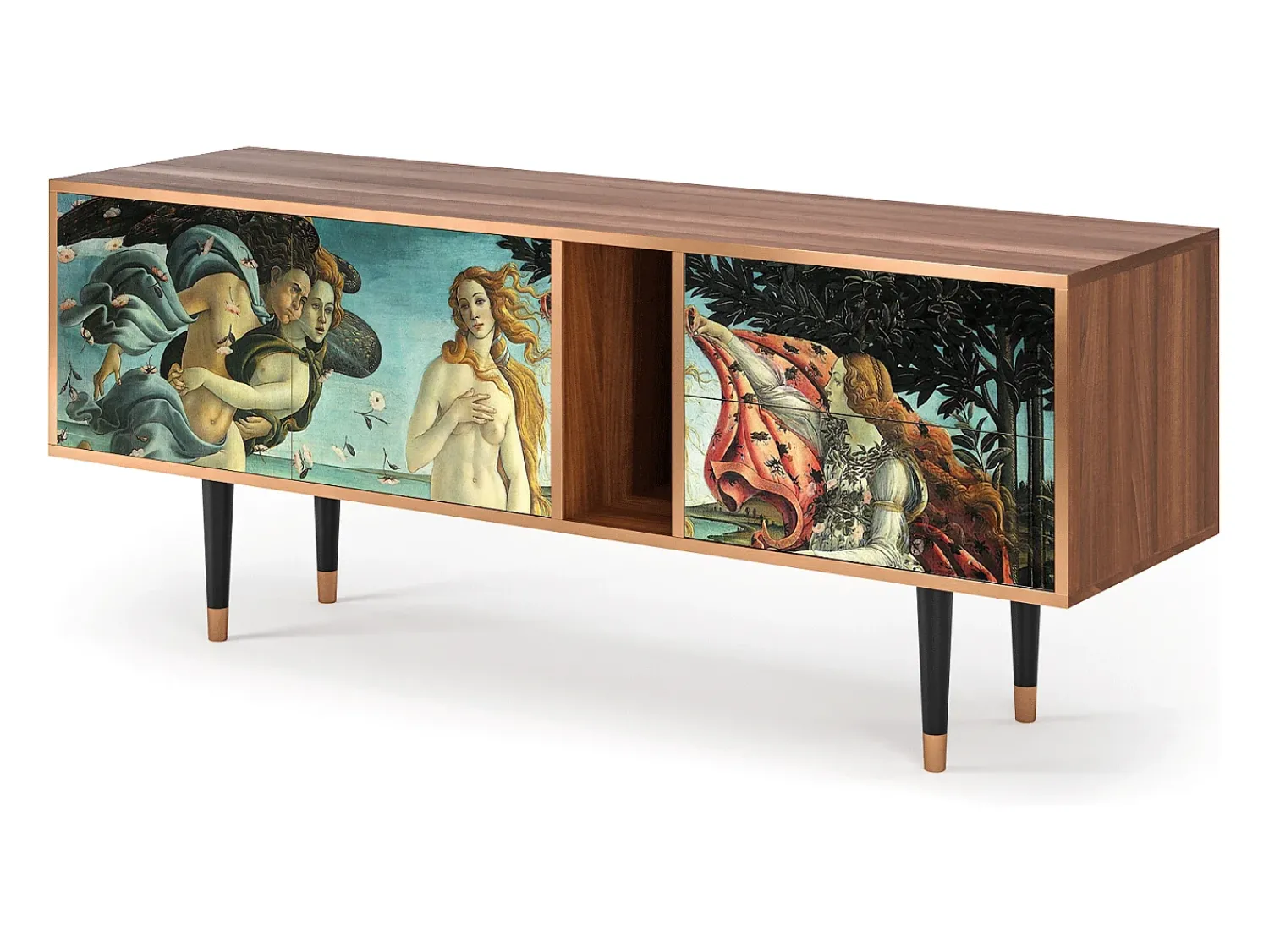 Online Mueble de TV - 170х69х48 cm - T1 - The Birth of Venus, Nogueira Castanho