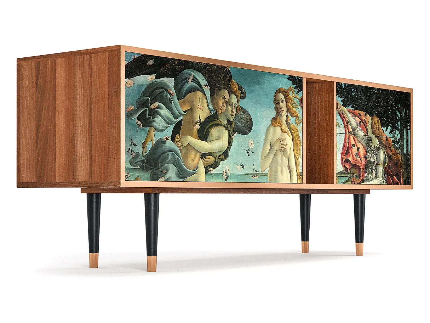 Online Mueble de TV - 170х69х48 cm - T1 - The Birth of Venus, Nogueira Castanho