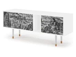 Móvel De Tv* Mueble de TV - 170х69х48 cm - T1 - The Temptation, Branco Bege