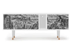 Móvel De Tv* Mueble de TV - 170х69х48 cm - T1 - The Temptation, Branco Bege
