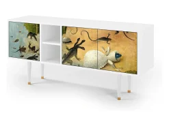 Móvel De Tv* Mueble de TV - 150х69х41 cm - T5 - The Garden by Bosch, Branco Bege