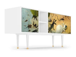 Móvel De Tv* Mueble de TV - 150х69х41 cm - T5 - The Garden by Bosch, Branco Bege