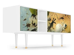 Móvel De Tv* Mueble de TV - 150х69х41 cm - T5 - The Garden by Bosch, Branco Bege