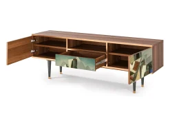 Móvel De Tv* Mueble de TV - 170х59х41 cm - T6 - The Cubist Paintings , Nogueira Castanho