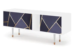 Discount Mueble de TV - 170х69х48 cm - T1 - The Amethyst, Branco Bege
