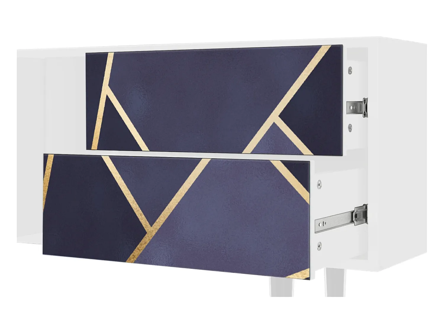 Discount Mueble de TV - 170х69х48 cm - T1 - The Amethyst, Branco Bege