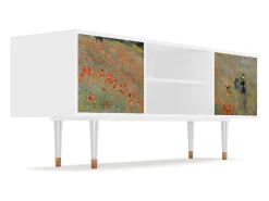 Mueble de TV - 170х69х48 cm - T2 - The Poppy Field , Branco^ Móvel De Tv