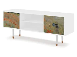 Mueble de TV - 170х69х48 cm - T2 - The Poppy Field , Branco^ Móvel De Tv