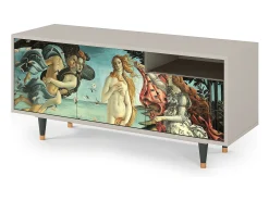 Móvel De Tv| Mueble de TV - 125х56х41 cm - T7 - The Birth of Venus, Areia Bege