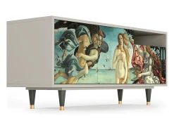 Móvel De Tv| Mueble de TV - 125х56х41 cm - T7 - The Birth of Venus, Areia Bege