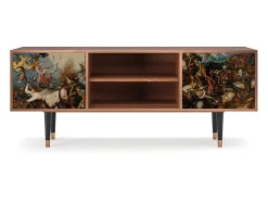 Móvel De Tv* Mueble de TV - 170х69х48 cm - T2 - The Fall, Nogueira Castanho