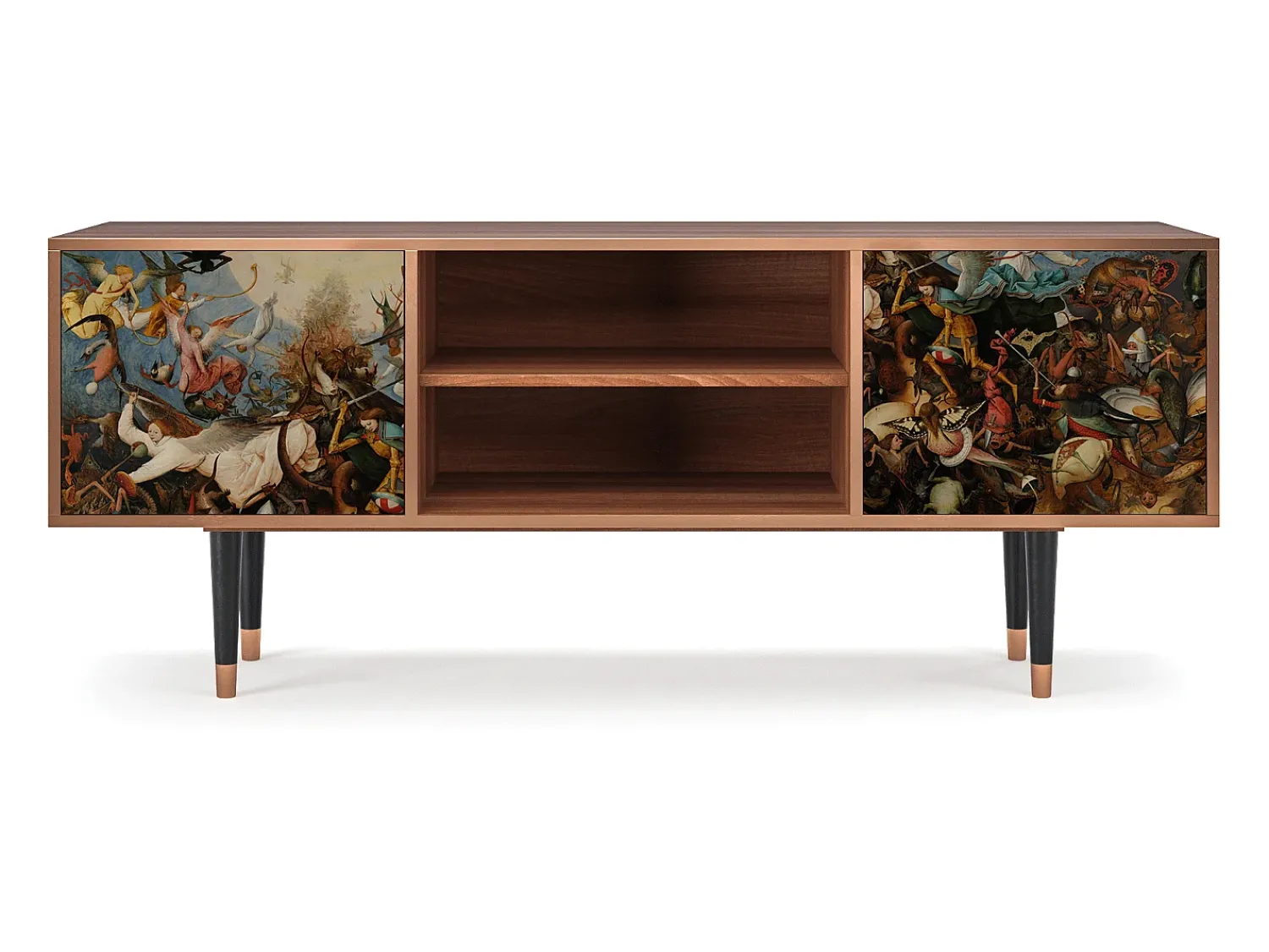 Móvel De Tv* Mueble de TV - 170х69х48 cm - T2 - The Fall, Nogueira Castanho