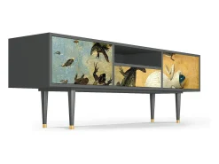 Móvel De Tv| Mueble de TV - 170х59х41 cm - T6 - The Garden by Bosch, Antracite Cinza antracite