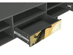 Móvel De Tv| Mueble de TV - 170х59х41 cm - T6 - The Garden by Bosch, Antracite Cinza antracite