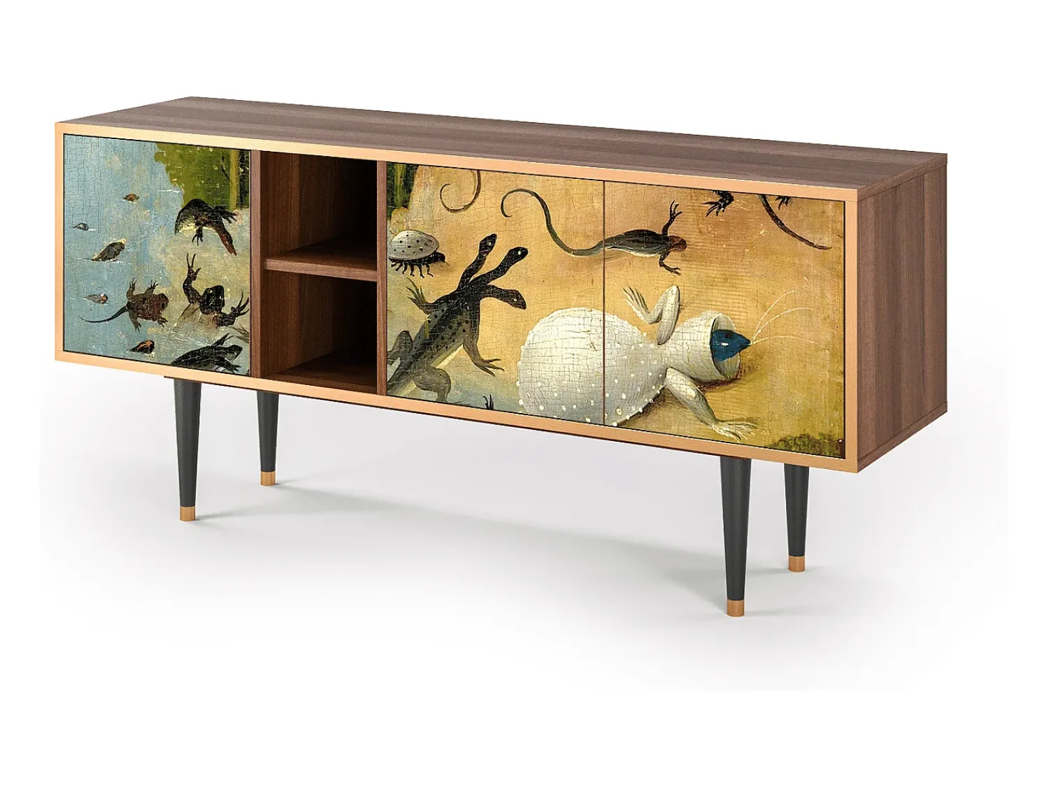 Discount Mueble de TV - 150х69х41 cm - T5 - The Garden by Bosch, Nogueira Castanho