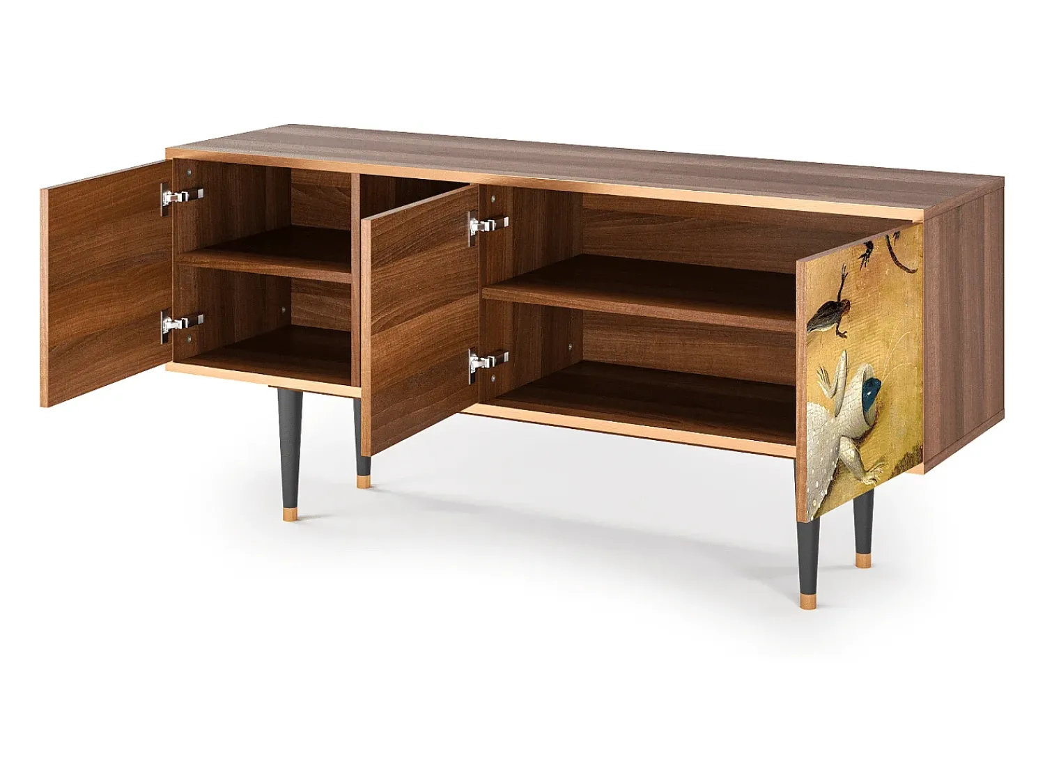 Discount Mueble de TV - 150х69х41 cm - T5 - The Garden by Bosch, Nogueira Castanho