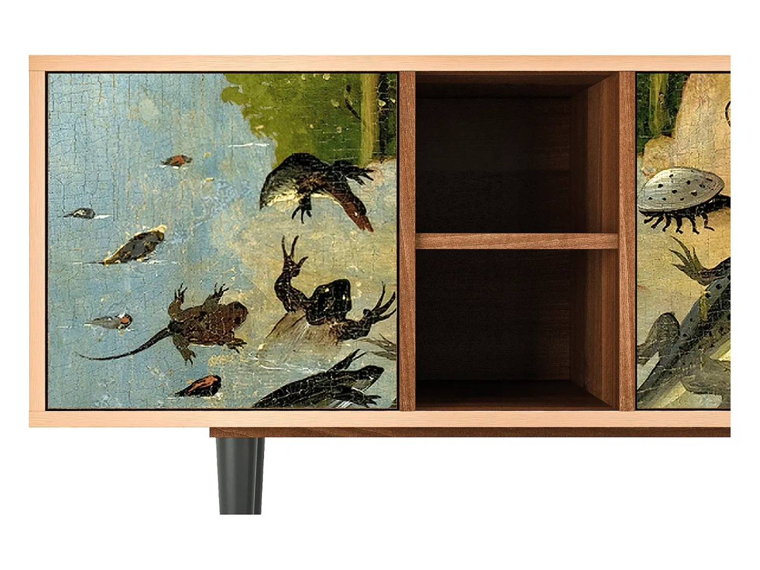 Discount Mueble de TV - 150х69х41 cm - T5 - The Garden by Bosch, Nogueira Castanho