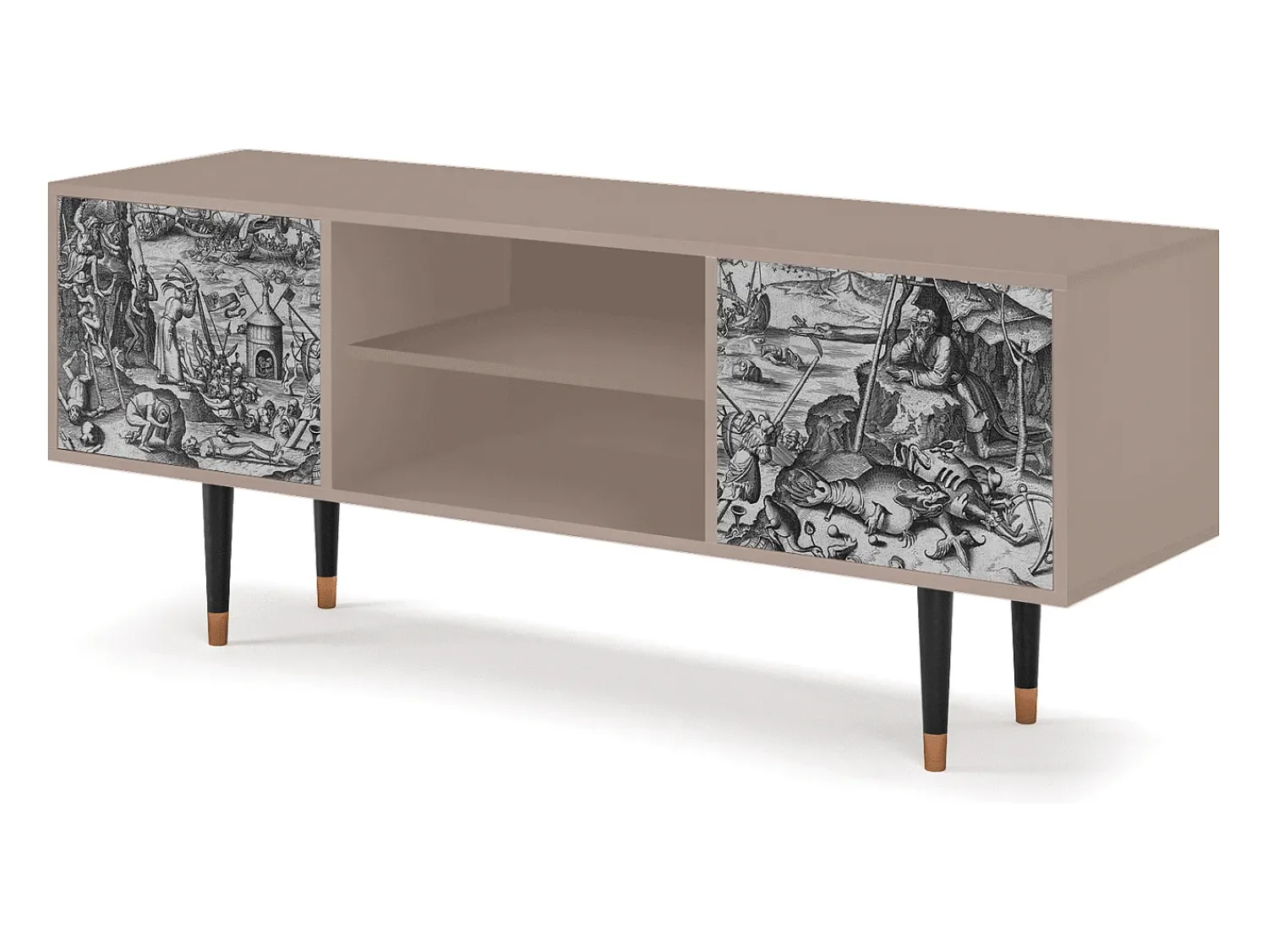 Clearance Mueble de TV - 170х69х48 cm - T2 - The Temptation, Latte Bege