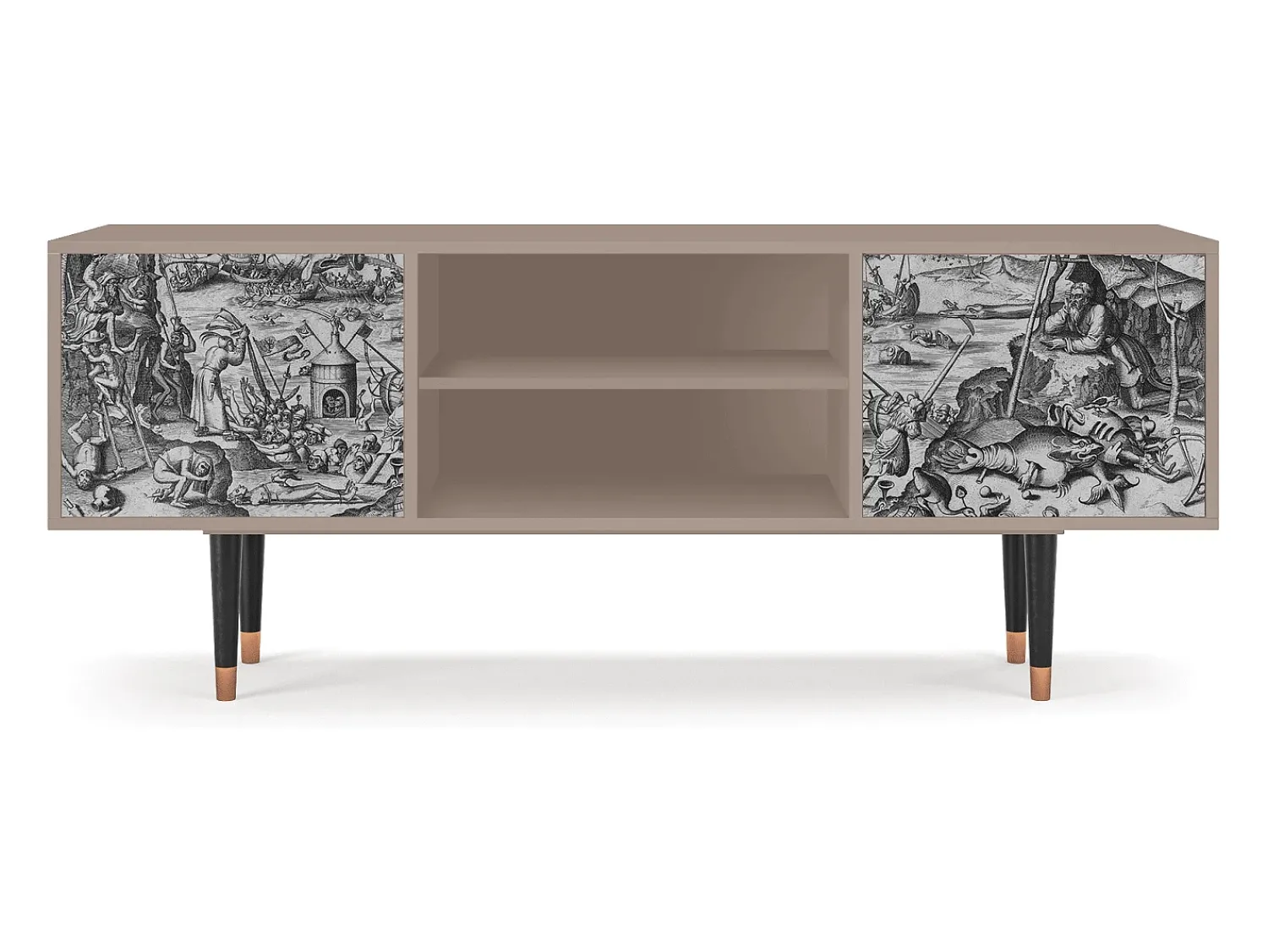 Clearance Mueble de TV - 170х69х48 cm - T2 - The Temptation, Latte Bege