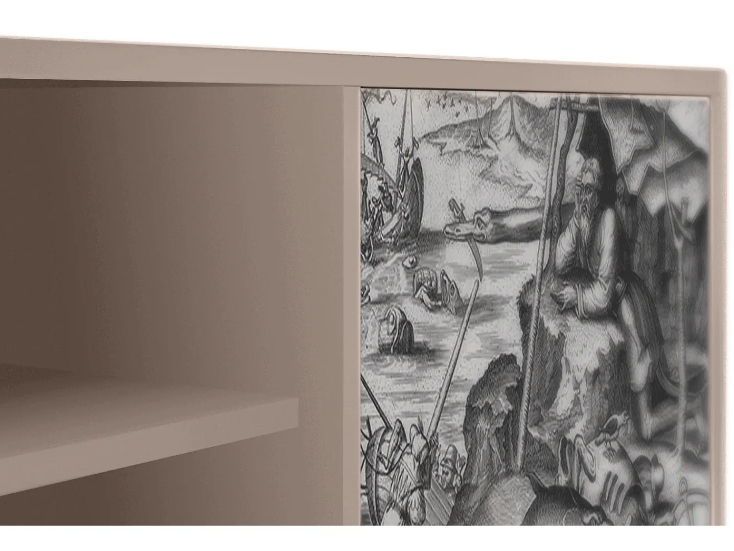 Clearance Mueble de TV - 170х69х48 cm - T2 - The Temptation, Latte Bege