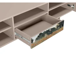 Mueble de TV - 170х59х41 cm - T6 - The Poppy Field , Latte^ Móvel De Tv