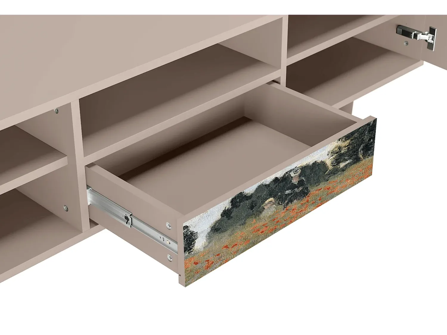 Mueble de TV - 170х59х41 cm - T6 - The Poppy Field , Latte^ Móvel De Tv