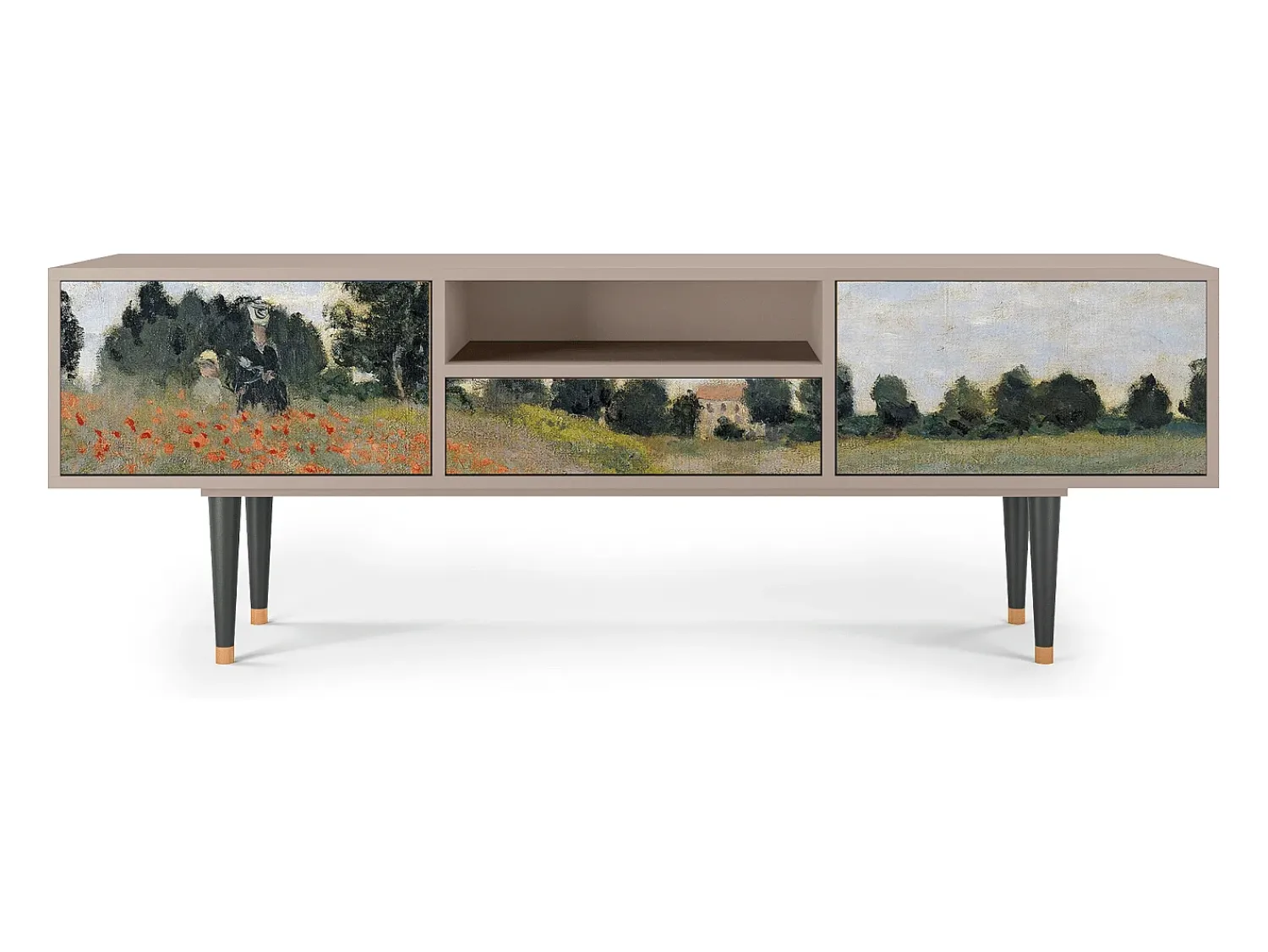 Mueble de TV - 170х59х41 cm - T6 - The Poppy Field , Latte^ Móvel De Tv