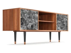 Clearance Mueble de TV - 170х69х48 cm - T2 - The Festival of Saint, Nogueira Castanho