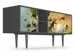 Móvel De Tv| Mueble de TV - 150х69х41 cm - T5 - The Garden by Bosch, Antracite Cinza antracite