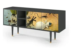 Móvel De Tv| Mueble de TV - 150х69х41 cm - T5 - The Garden by Bosch, Antracite Cinza antracite